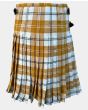 Ailsa Dress Gold Modern Tartan Kilt Back