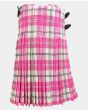 Ailsa Dress Pink Modern Tartan Kilt Back
