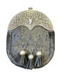 Antique Cantle Stag Seal Skin Sporran