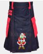 Black and Red Christmas Fashion Kilt
