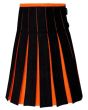 Black Hybrid Orange Kilt Back