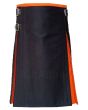 Black Hybrid Orange Kilt Front