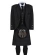 Black Isle Tartan Kilt with Morton Black Jacket Outfit