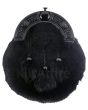 Black Rabbit Fur Dress Sporran 