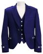 Blue Argyll Jacket And Vest - Made To Measure 