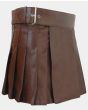 Brown Leather Kilt