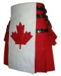 Canadian Flag Hybrid Utility Kilt Side