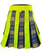 Deluxe Hybrid Modern Tartan Utility Kilt Back