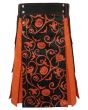 Elegant Halloween Hybrid Utility Kilt Front