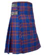 Elliot Modern Tartan Kilt Side