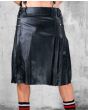 Fashionable Black Leather Kilt for Men