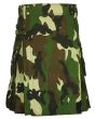 Green Camo Kilts for Men Front