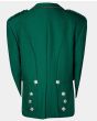 Green Prince Charlie Jacket With Waistcoat Set Scottish Highland Back