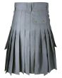 Grey Active Men Utility Kilt Back