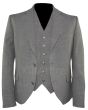 Grey Argyle Kilt Jacket with Vest