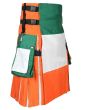 Ireland Flag Cotton Hybrid Utility Kilt