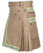 Khaki Firefighter Utility Kilt For Men