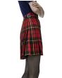 Ladies Wallace Tartan Kilt Side