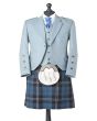 Lovat Blue Tweed Jacket With Ramsay Blue Tartan Kilt Outfit