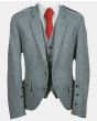 Lovat Green Argyll Tweed Kilt Jacket And Vest For Men