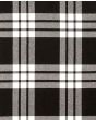 Macfarlane Black & White Modern Tartan Kilt Fabric
