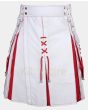 Men's White Hybrid Fashion Santa Claus Christmas Kilt