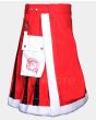Merry Christmas Red New Year Fur Hybrid Kilt
