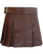 Modern Brown Leather Kilt