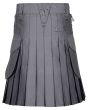 Modern Utility Kilt with Cargo Pockets Back