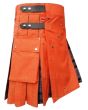 Orange Deluxe Utility Hybrid Kilt