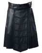 Patch Leather Battle Kilt