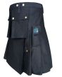 Police Black Utility Kilt Side
