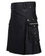 Punk Rock Utility Kilt For Men Side