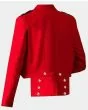 Red Prince Charlie Jacket With Waistcoat Set