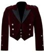 Red Velvet Prince Charlie Jacket With Waistcoat-Made To Measure