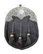 Shamrock Cantle Black Dress Sporran 