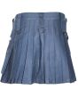 Short Womens Navy Four Straps Utility Kilt Back