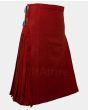 Solid Red Ancient Tartan Kilt