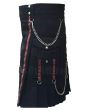 Standard Black Utility Kilt Side