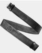 Thistle Embossed Black Leather Kilt Belt