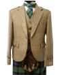 Tweed Kilt Jacket & Vest Brown Herringbone - Made to Measure