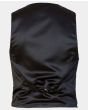 Black Wool Vest With Satin Linning