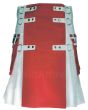 White and Red Utility Kilt