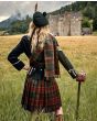 Women County Cavan Tartan Kilt Back