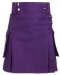 Womens Purple Utility Kilt 